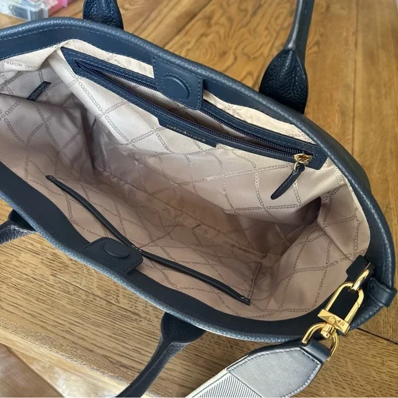 MICHAEL Michael Kors Medium Luisa Satchel in Navy - Picture 2 of 4